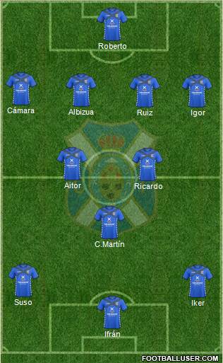 C.D. Tenerife S.A.D. Formation 2014