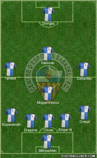 C.E. Sabadell Formation 2014