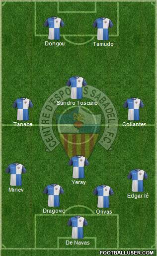 C.E. Sabadell Formation 2014