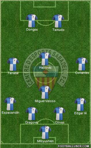 C.E. Sabadell Formation 2014