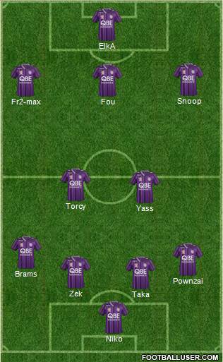 Perth Glory Formation 2014