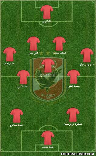 Al-Ahly Sporting Club Formation 2014