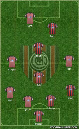 Chacarita Juniors Formation 2014