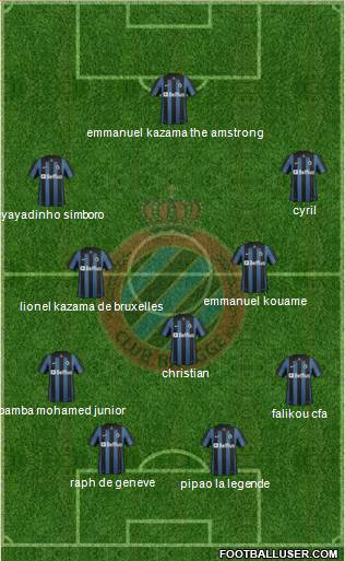 Club Brugge KV Formation 2014