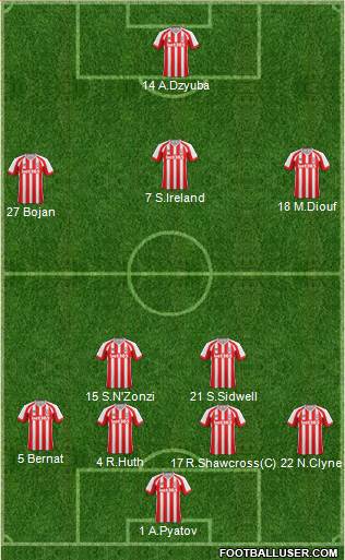 Stoke City Formation 2014