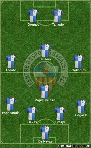 C.E. Sabadell Formation 2014