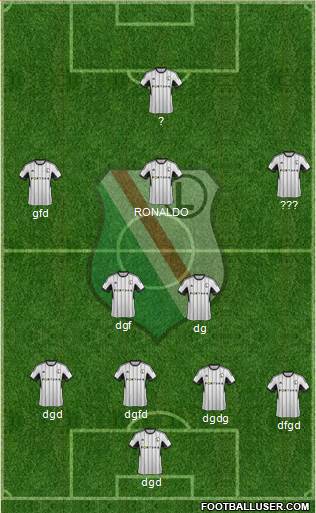 Legia Warszawa Formation 2014