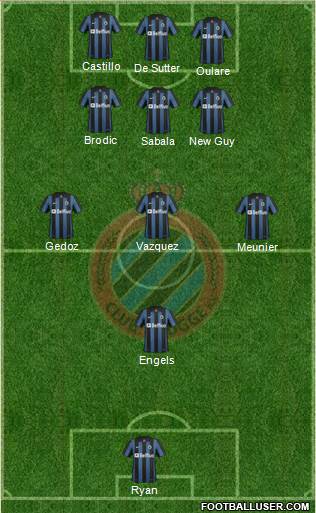 Club Brugge KV Formation 2014