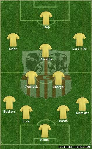 Athletic Club Ajaccien Football Formation 2014