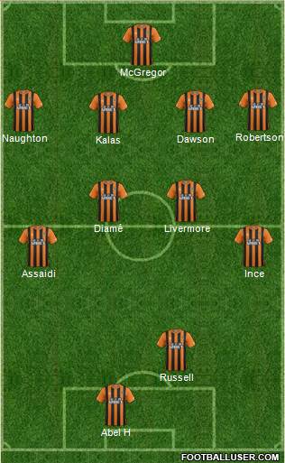 Hull City Formation 2014