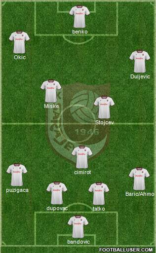 FK Sarajevo Formation 2014