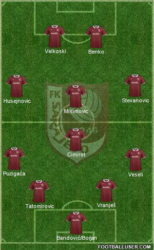 FK Sarajevo Formation 2014