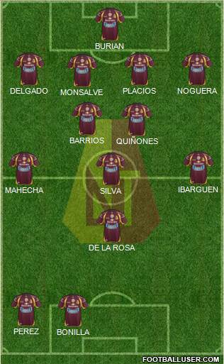 CC Deportes Tolima Formation 2014