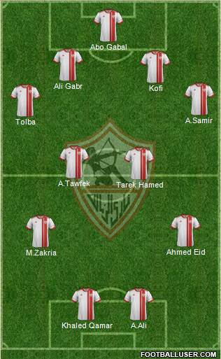 Zamalek Sporting Club Formation 2014