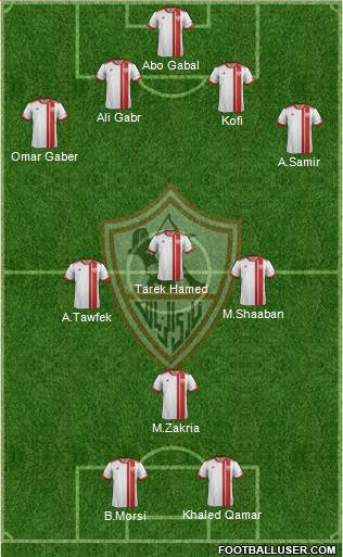 Zamalek Sporting Club Formation 2014