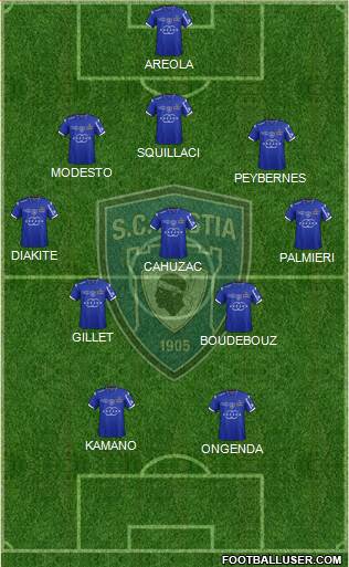 Sporting Club Bastia Formation 2014