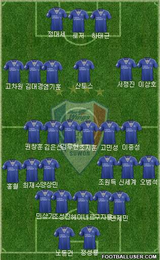 Suwon Samsung Blue Wings Formation 2014