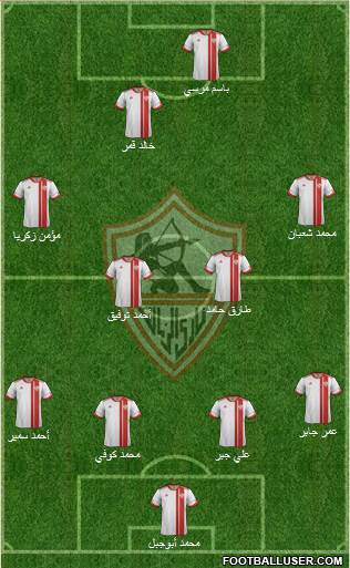 Zamalek Sporting Club Formation 2014