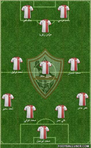 Zamalek Sporting Club Formation 2014