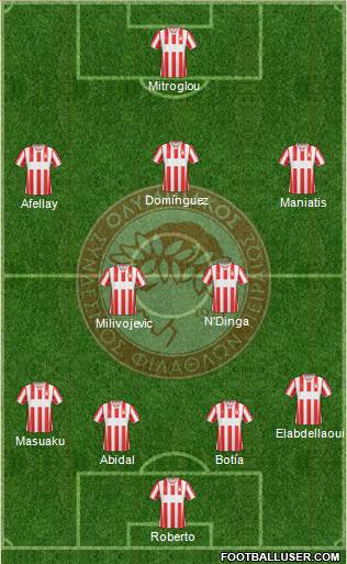 Olympiakos SF Piraeus Formation 2014