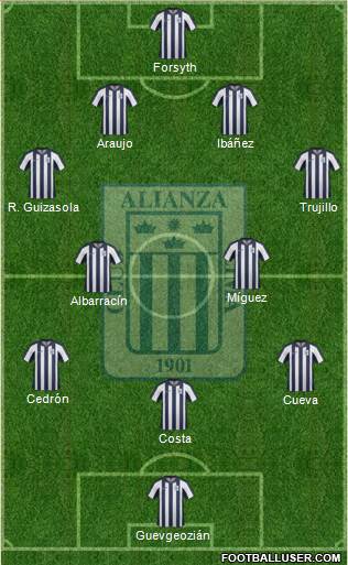 C Alianza Lima Formation 2014