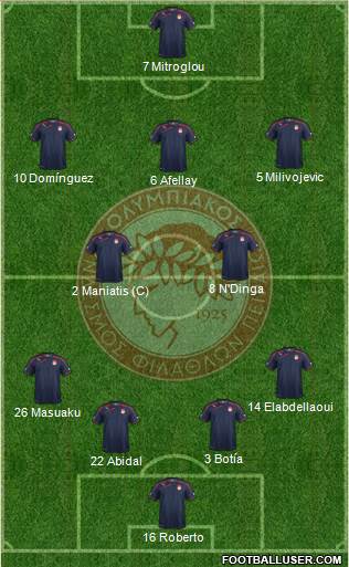 Olympiakos SF Piraeus Formation 2014