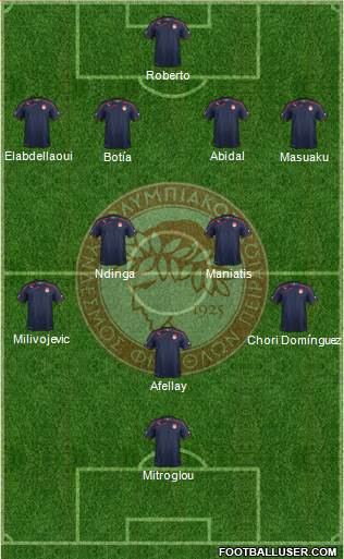 Olympiakos SF Piraeus Formation 2014