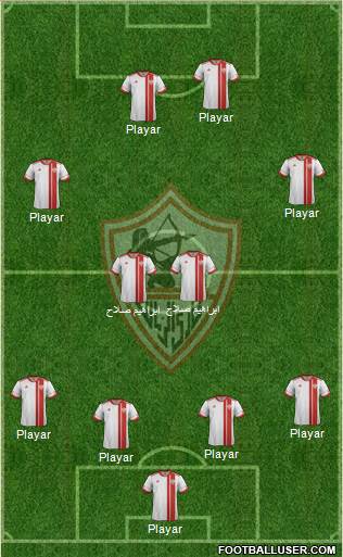 Zamalek Sporting Club Formation 2014