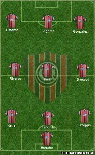 Chacarita Juniors Formation 2014