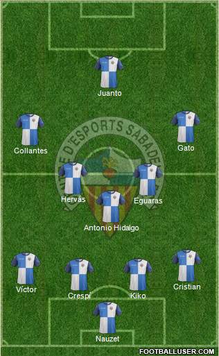 C.E. Sabadell Formation 2014