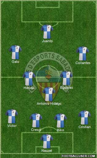 C.E. Sabadell Formation 2014