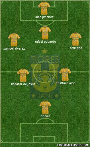 Club Universitario de Nuevo León Formation 2014