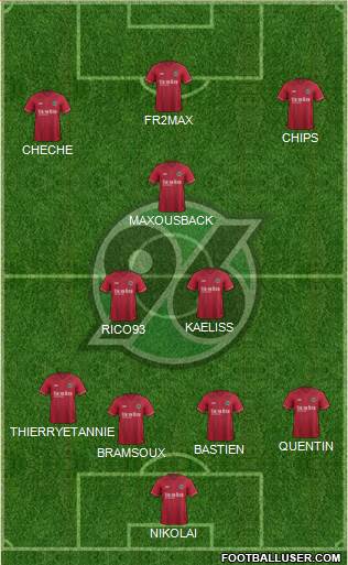 Hannover 96 Formation 2014