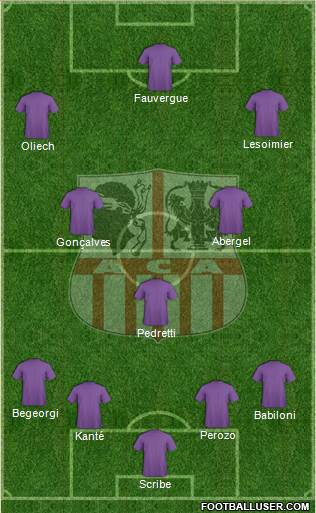 Athletic Club Ajaccien Football Formation 2014