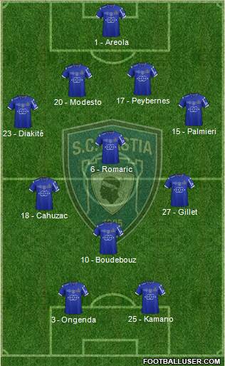 Sporting Club Bastia Formation 2014