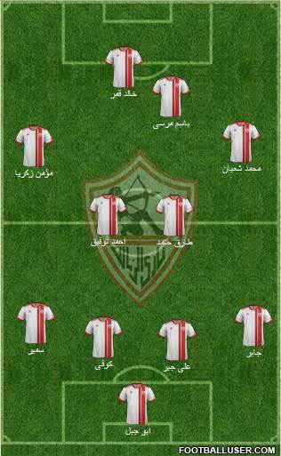 Zamalek Sporting Club Formation 2014