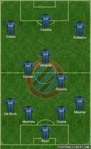 Club Brugge KV Formation 2014