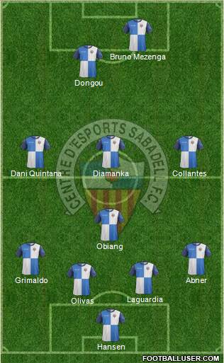 C.E. Sabadell Formation 2014