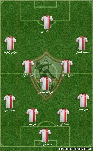 Zamalek Sporting Club Formation 2014