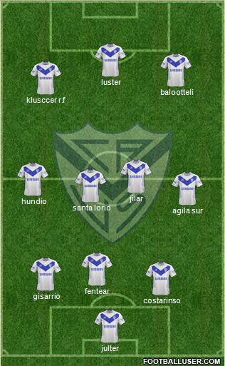 Vélez Sarsfield Formation 2014