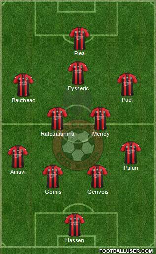 OGC Nice Côte d'Azur Formation 2014