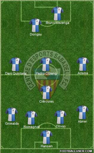 C.E. Sabadell Formation 2014