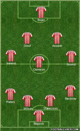 Stoke City Formation 2014