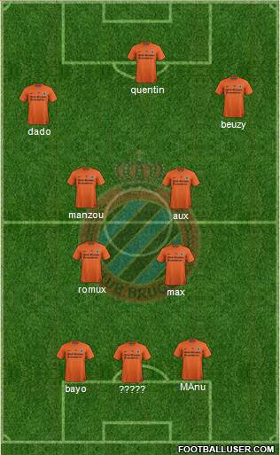 Club Brugge KV Formation 2014