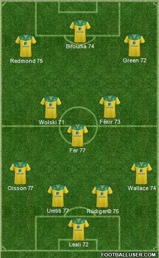 Norwich City Formation 2014