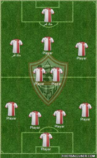 Zamalek Sporting Club Formation 2014