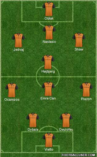 Wolverhampton Wanderers Formation 2014