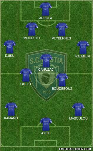 Sporting Club Bastia Formation 2014