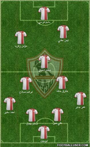 Zamalek Sporting Club Formation 2014