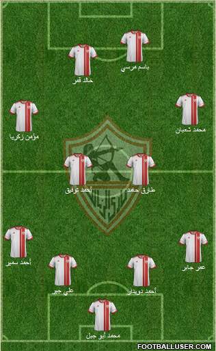 Zamalek Sporting Club Formation 2014